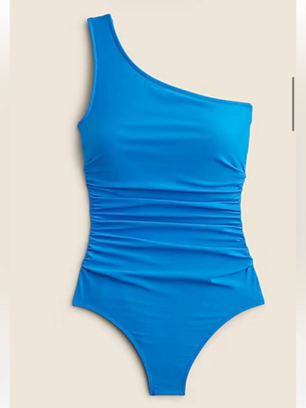 Brand New J Crew blue one sleeve swimsuit